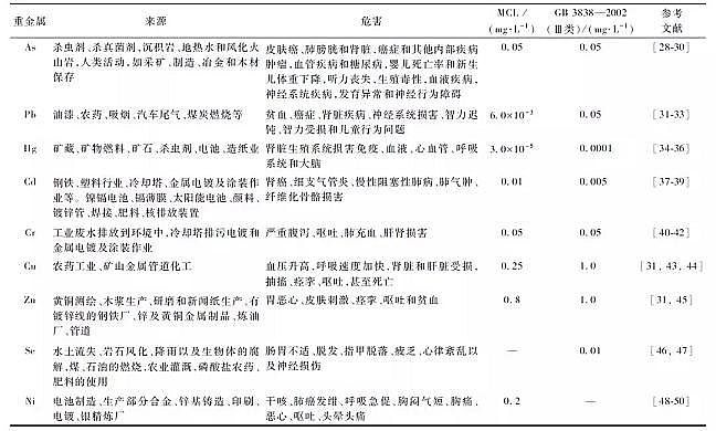 仁源水處理藥劑生產廠家聚合氯化鋁PAC金屬的水質標準與環境管理研究進展