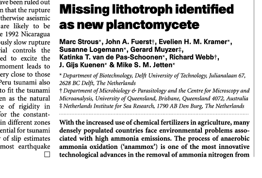 高規格鐵碳微電解填料生產廠家厭氧氨氧化一個關于時間和耐心的故事- 從43年前談起