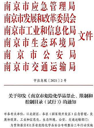 優(yōu)質(zhì)水處理劑生產(chǎn)廠家化工重鎮(zhèn)重磅發(fā)文!禁止116種危化品生產(chǎn)經(jīng)營儲存使用!